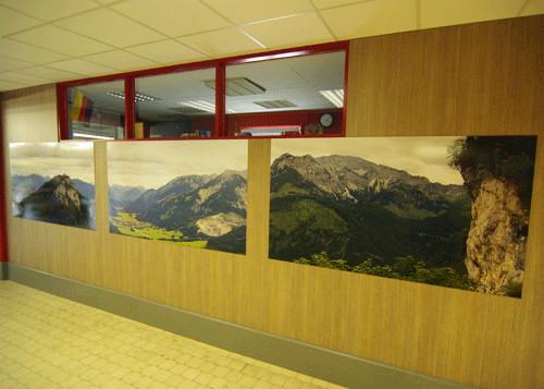 Wandbild 3-teilig Alpenpanorama rechts