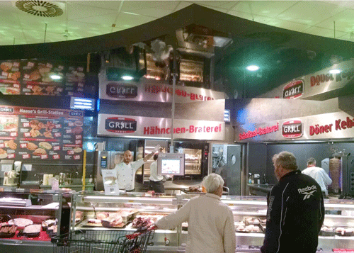 Beschriftung Grill-Station Haase