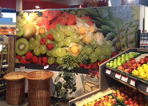 Wandbild Obst und Gemüse